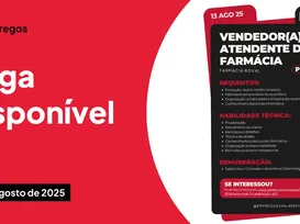 Vaga CLT para atendente em farmácia de Arapiraca (AL) - Imagem