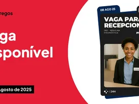 Vaga de recepcionista no IMD com benefícios CLT - Imagem
