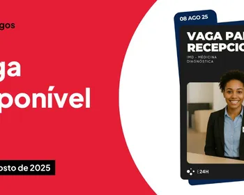 Vaga de recepcionista no IMD com benefícios CLT