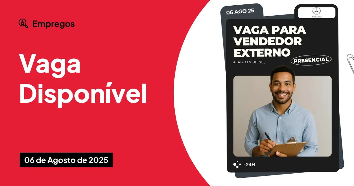 Alagoas Diesel abre Vaga para Vendedor Externo em Arapiraca com comissão