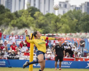 Brasil é campeão masculino e feminino de punhobol nos Jogos Mundiais