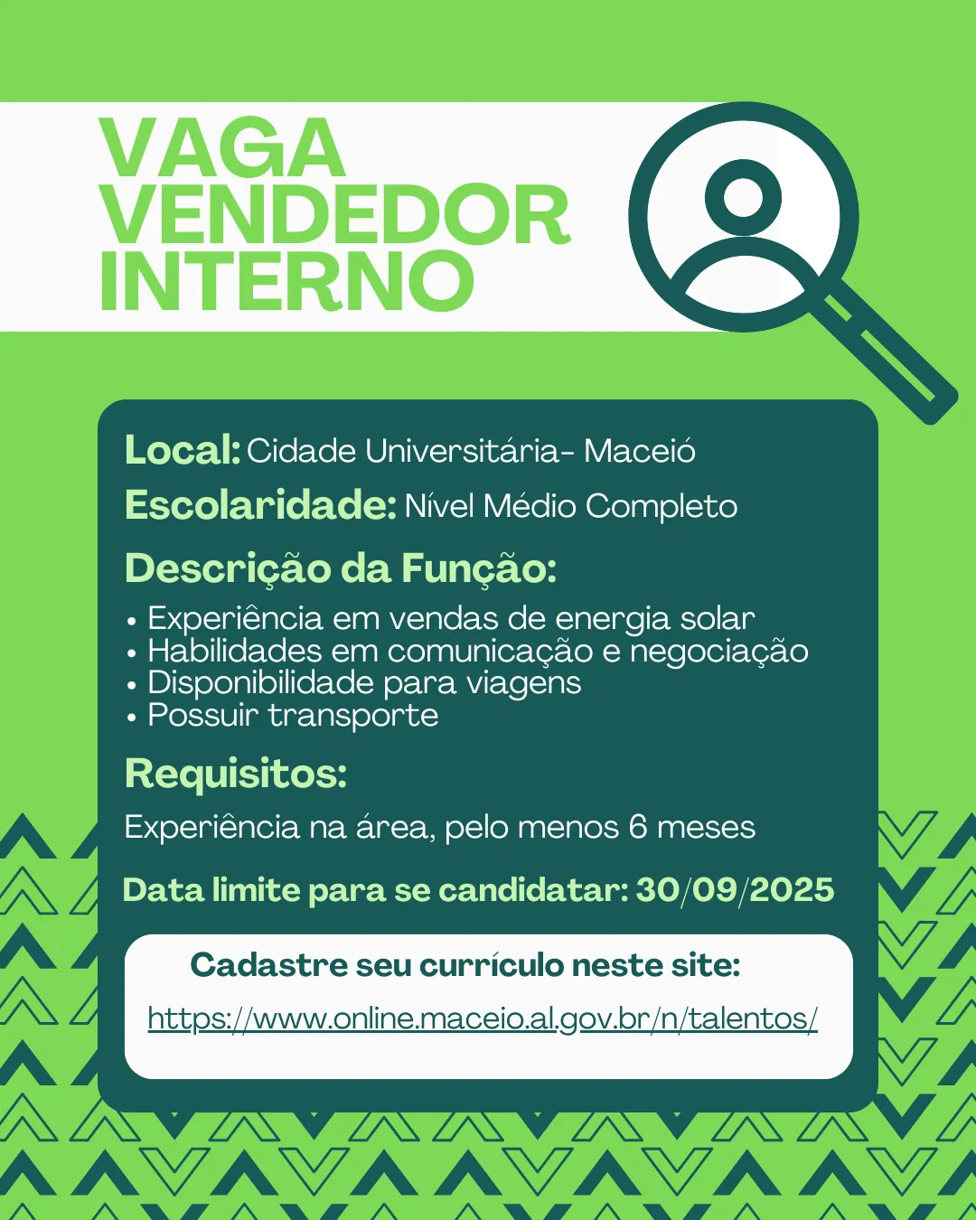 Imagem ilustrativa da imagem Vagas de Vendedor Interno - Cidade Universitária (Maceió): 5 Vagas